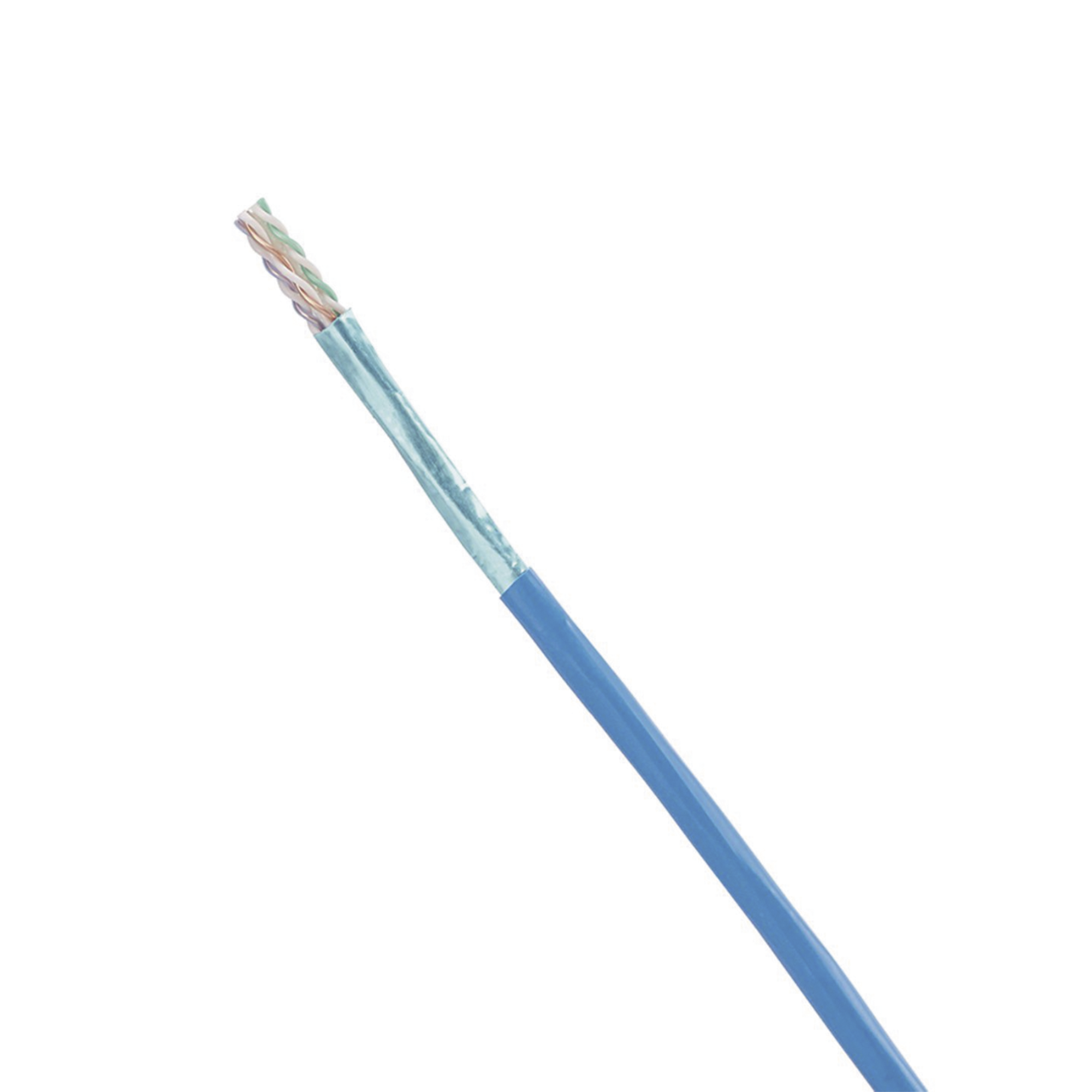 Bobina de Cable Blindado F/UTP de 4 Pares, Cat6A, Soporte de Aplicaciones 10GBase-T, CMR (Riser), Color Azul, 305m Bobina de Cable Blindado F/UTP de 4 Pares, Cat6A, Soporte de Aplicaciones 10GBase-T, CMR (Riser), Color Azul, 305m